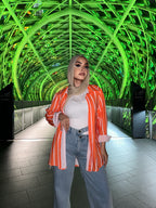 Stripped Shirt Orange