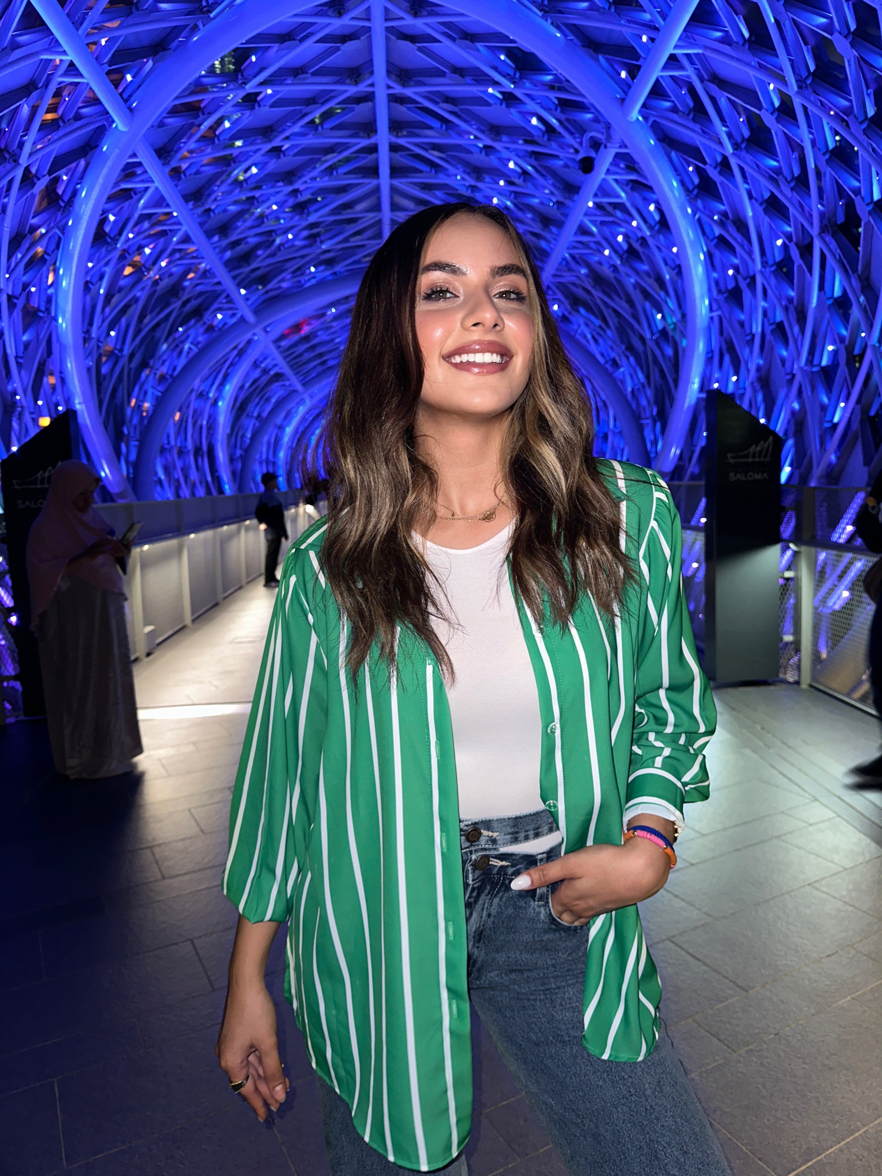 Stripped Shirt Green