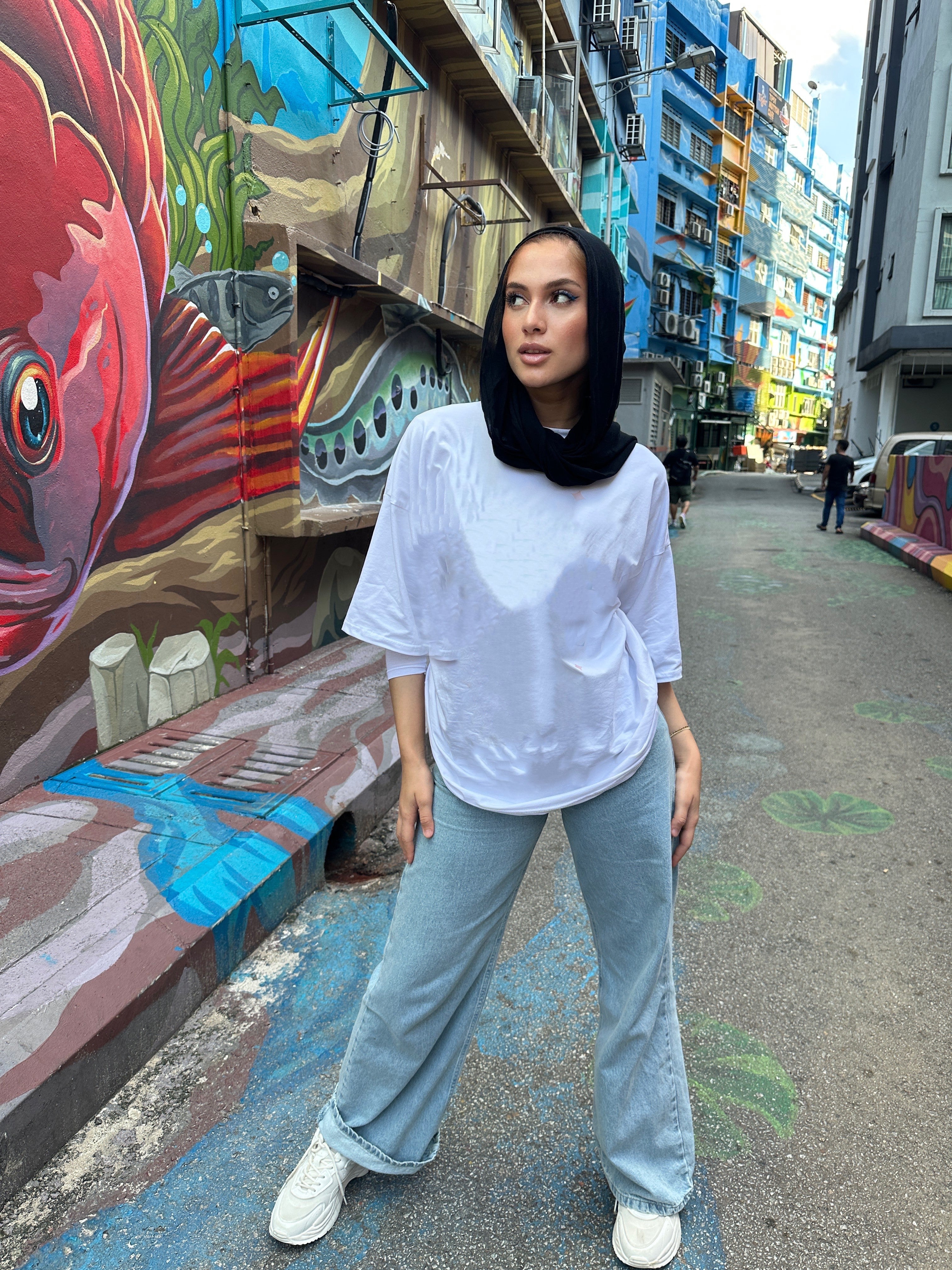 Oversized T-shirt Cream