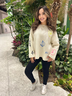 Your Own Doodling Sweater Cream