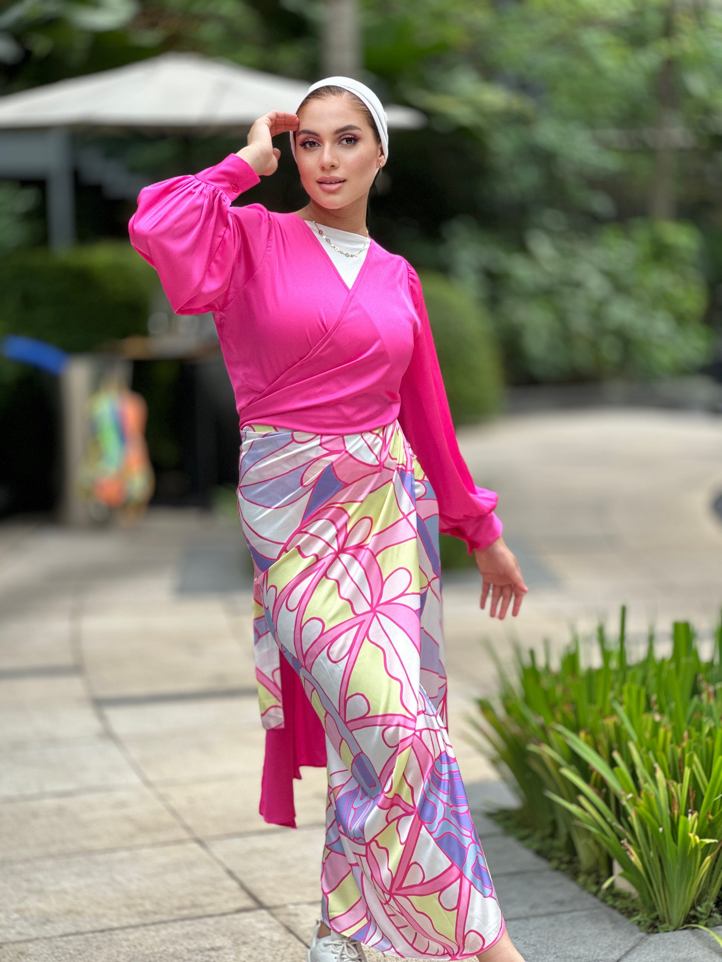 Silky Wrappy Top Bubble Gum