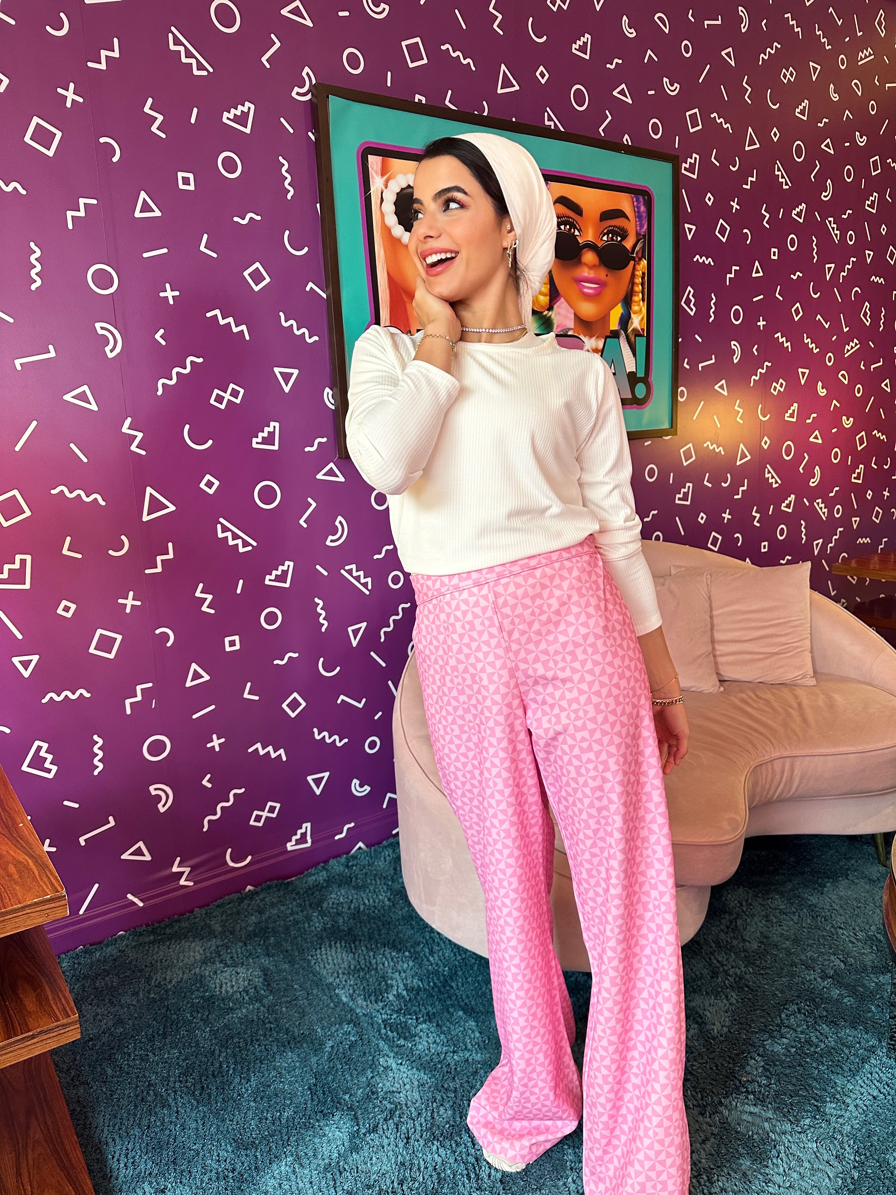 Monogram Pants Rose