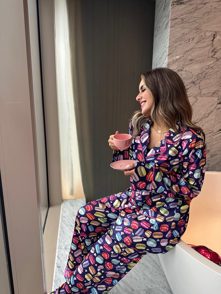 Pjs Set Macrons Girl