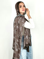 Twinkling Night Flowers Silky Charcoal