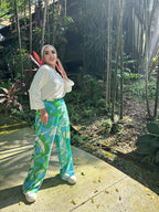 Flare Pants Minty Blues