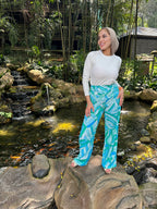Flare Pants Minty Blues