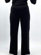 Knit Wide Pants Black