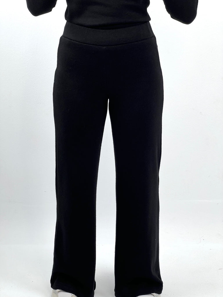 Knit Wide Pants Black