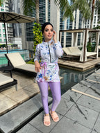 Lilac Sea Swimsuit Set