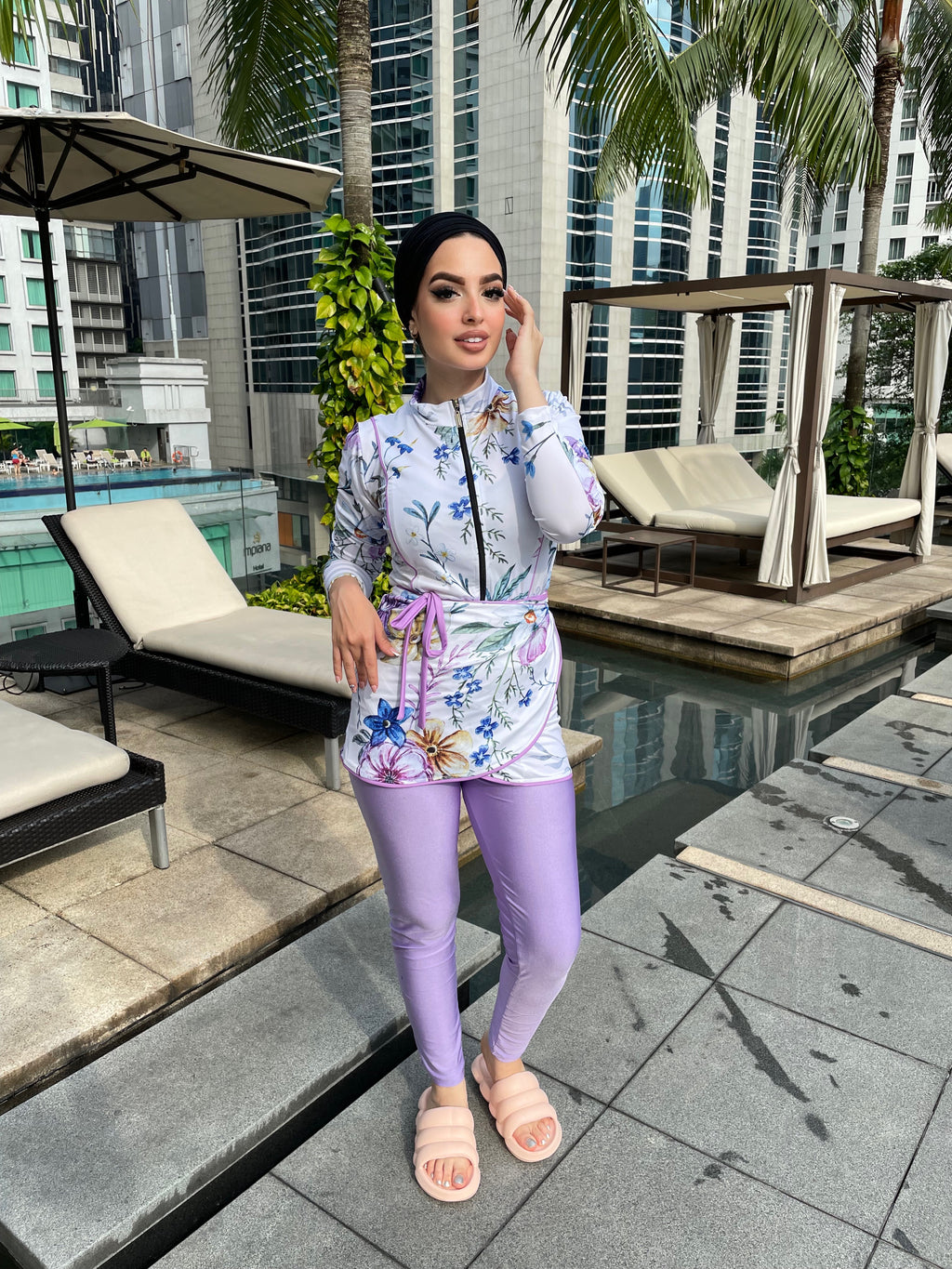 Lilac Sea Swimsuit Pants