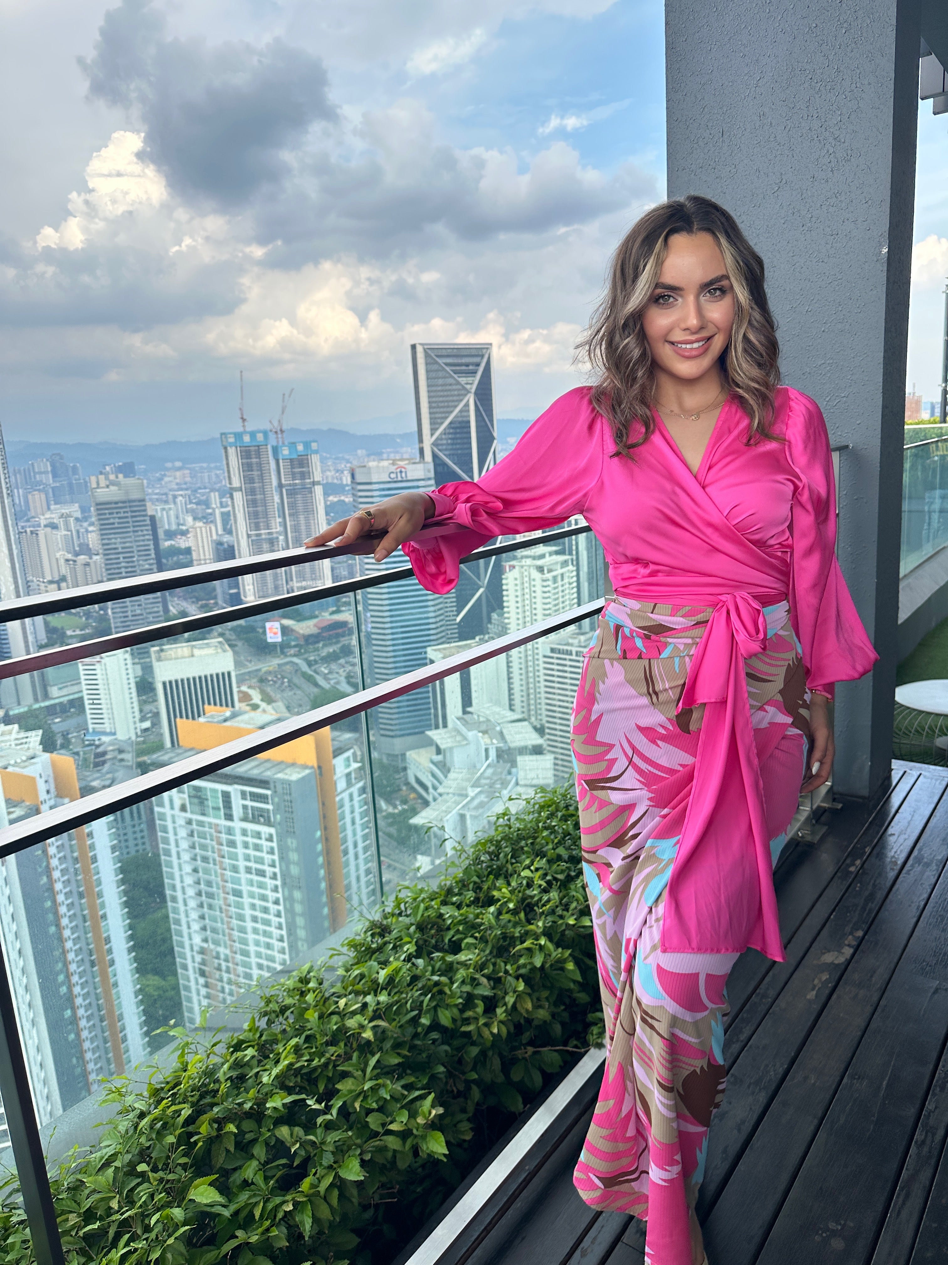 Wrap It Skirt Pink