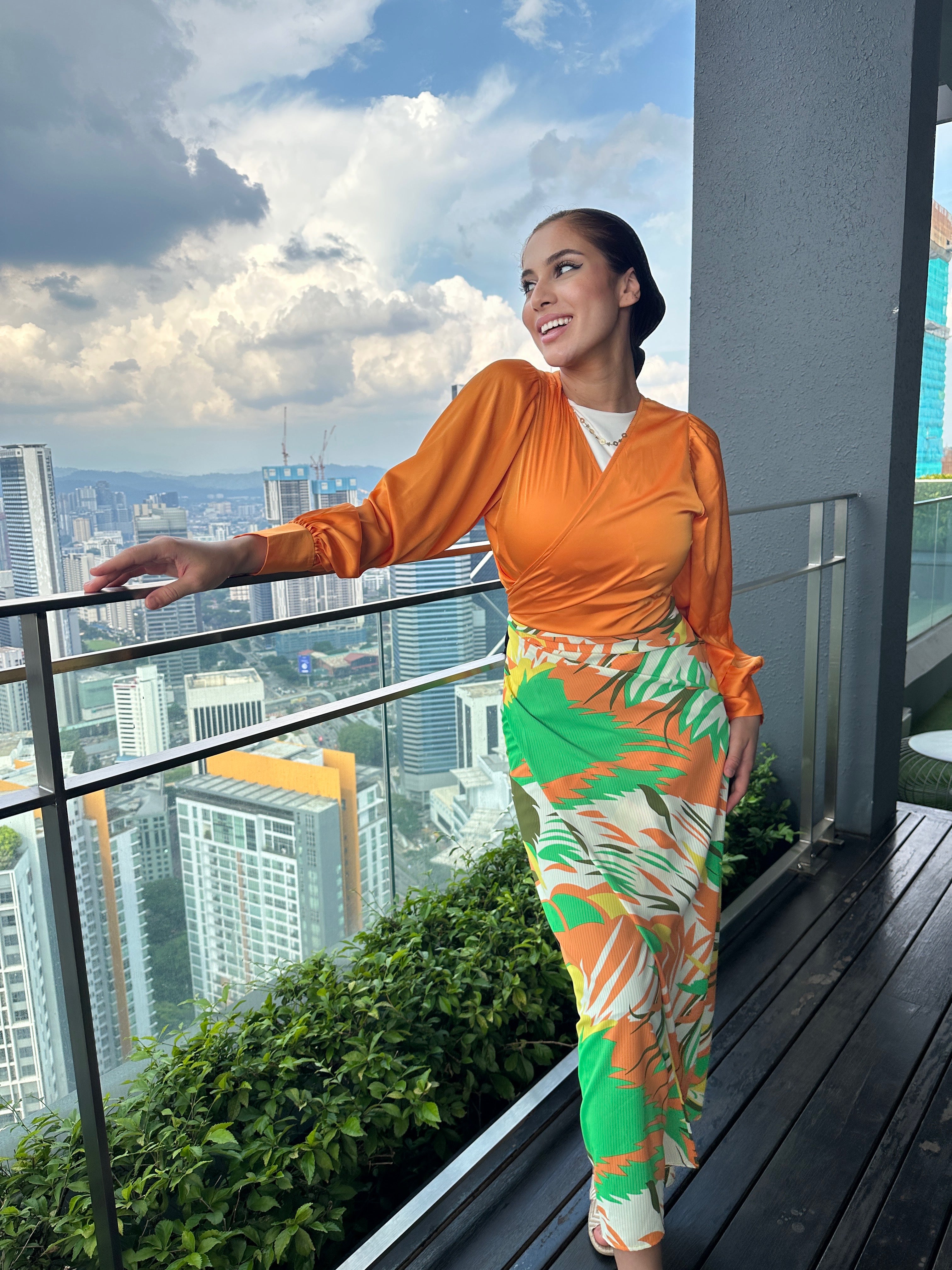Wrap It Skirt Green