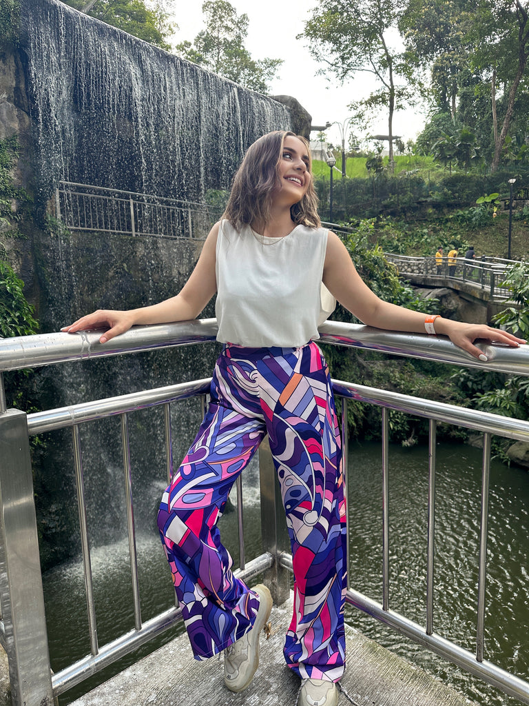 Flare Pants Candy Blue
