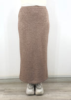 Knit Slim Skirt Mocha