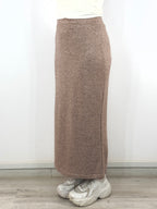 Knit Slim Skirt Mocha