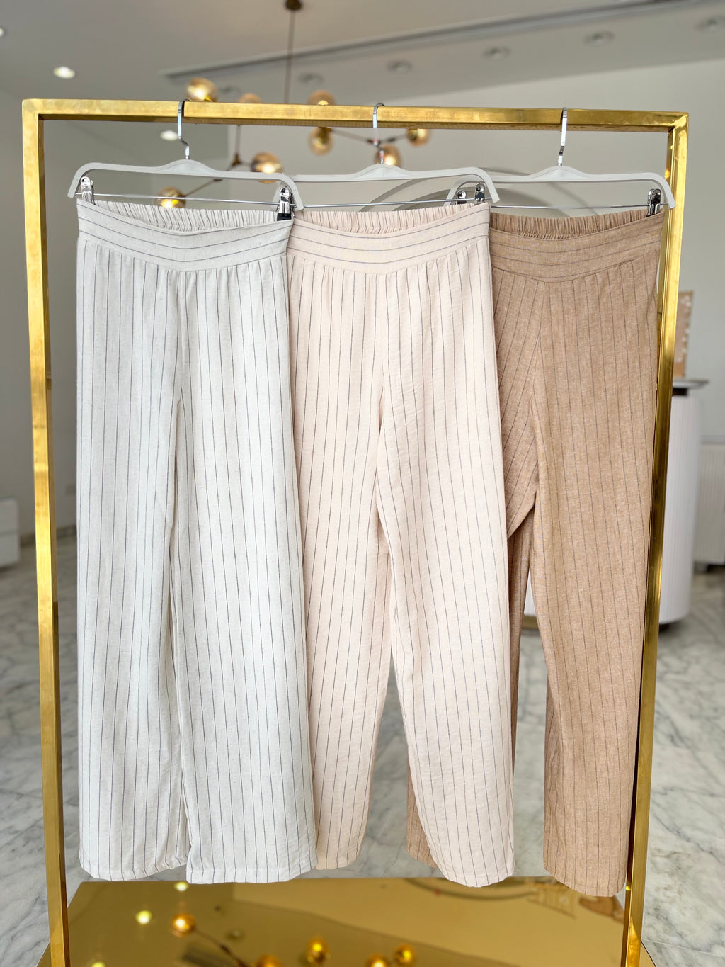 Stripped Linen Pants