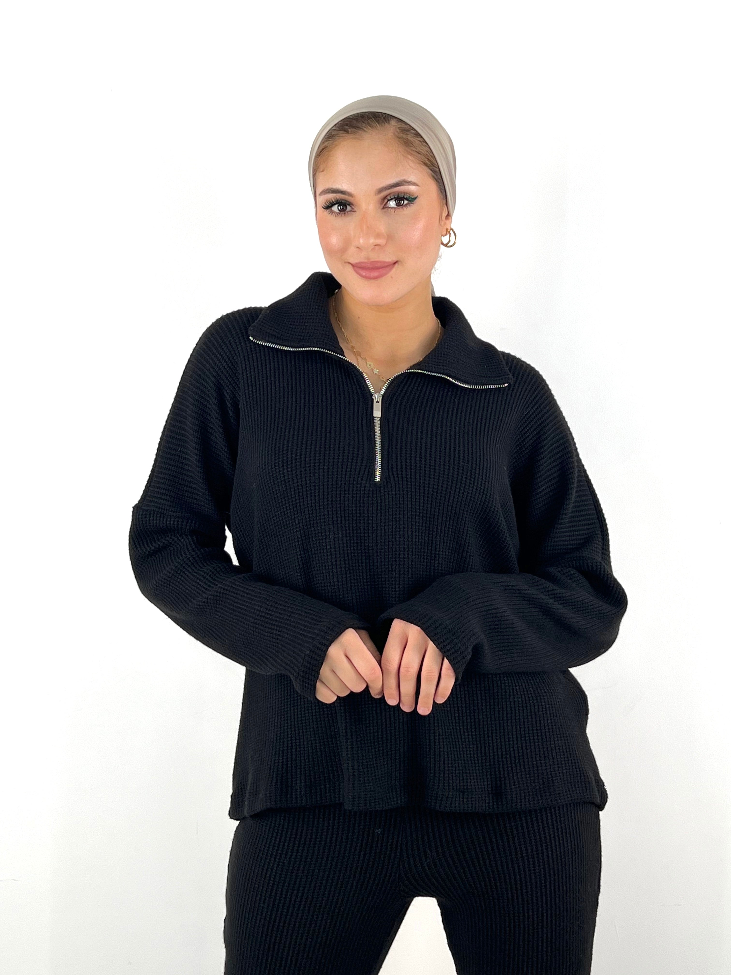 Warmy Heavy Sweater Black