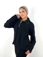 Warmy Heavy Sweater Black