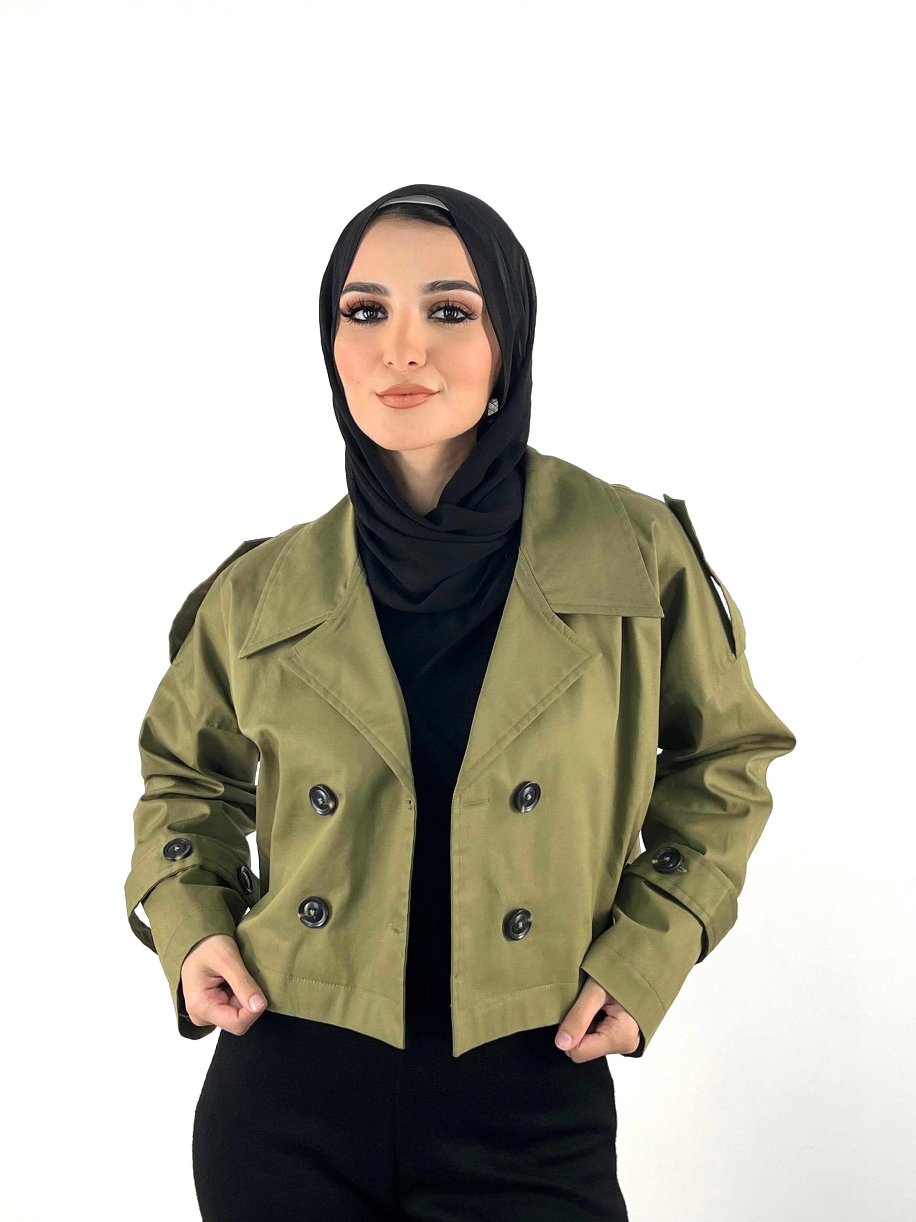 All in Trench Set Olive