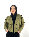 All in Trench Set Olive