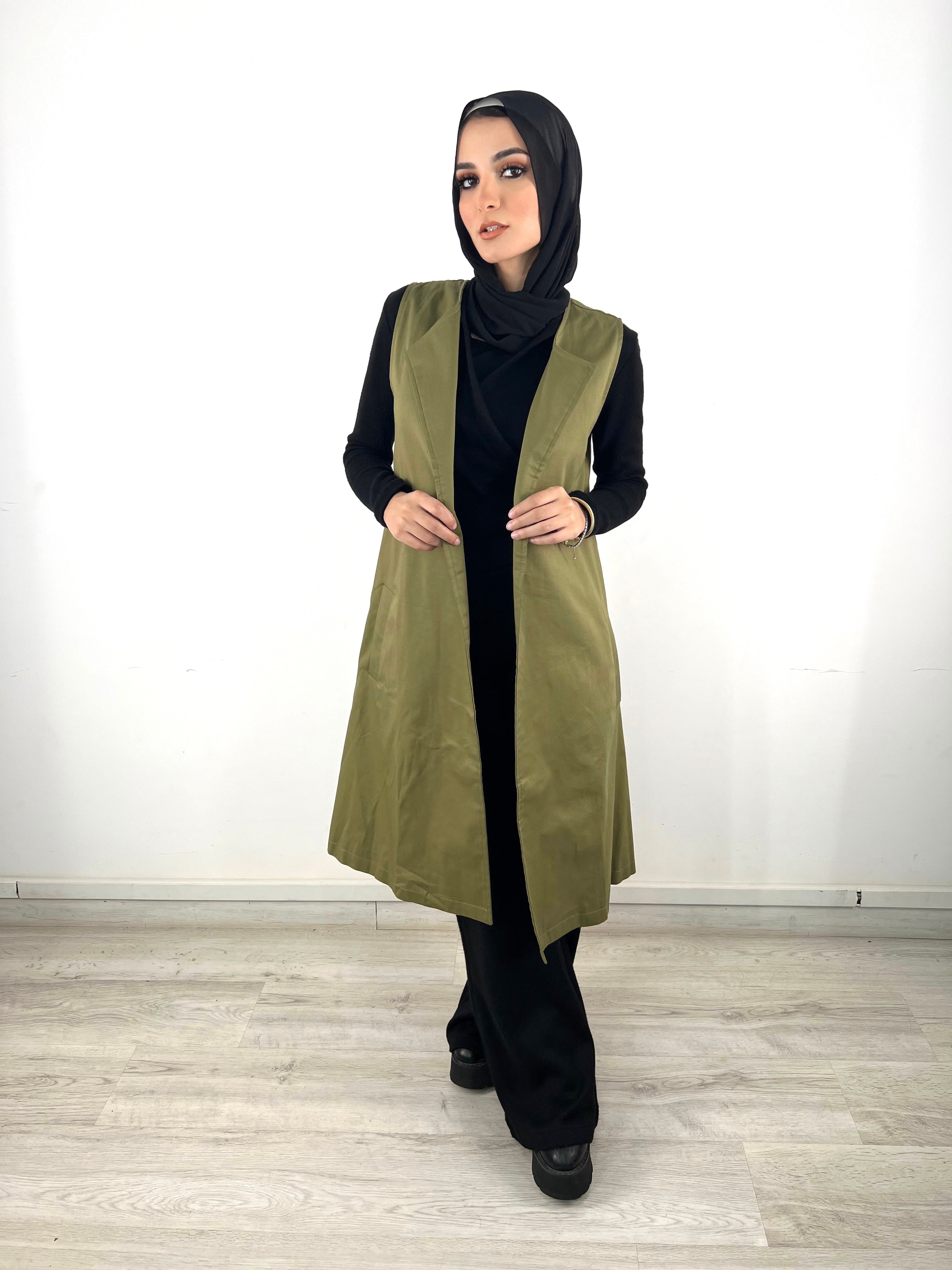 All in Trench Set Olive