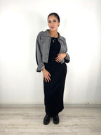 Knit Slim Skirt Black