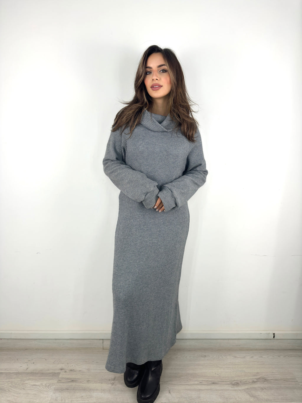 Warm Days Dress Charcoal