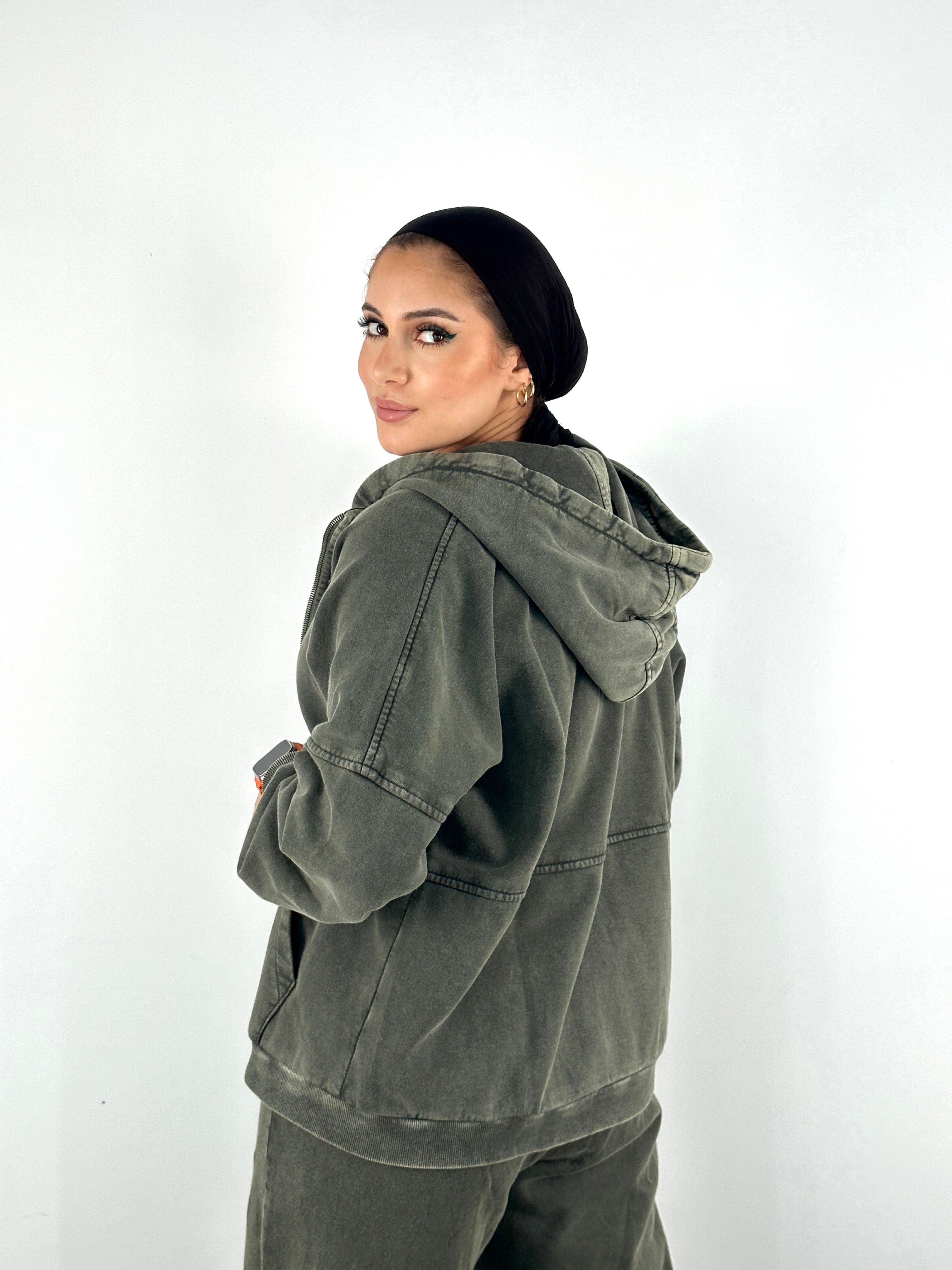 Rusty & Dusty Hoodie Olive