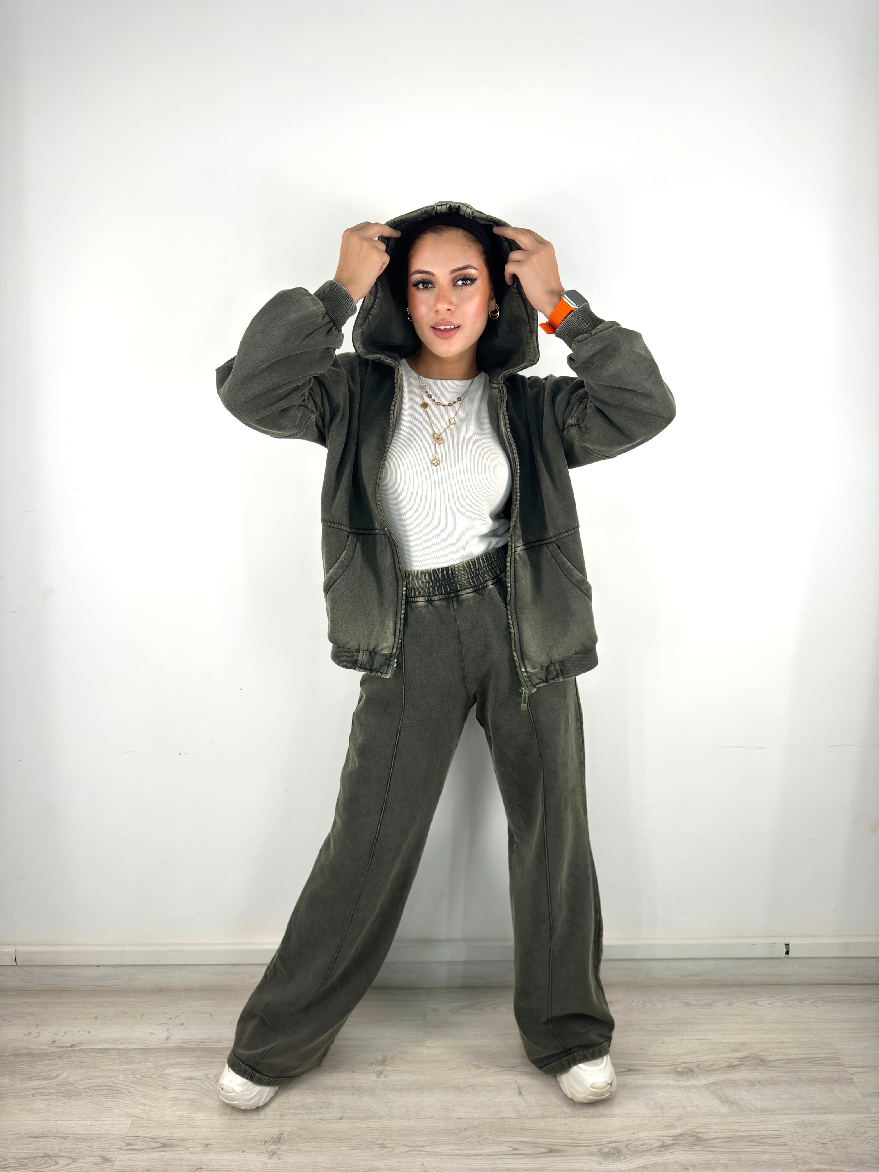 Rusty & Dusty Hoodie Olive