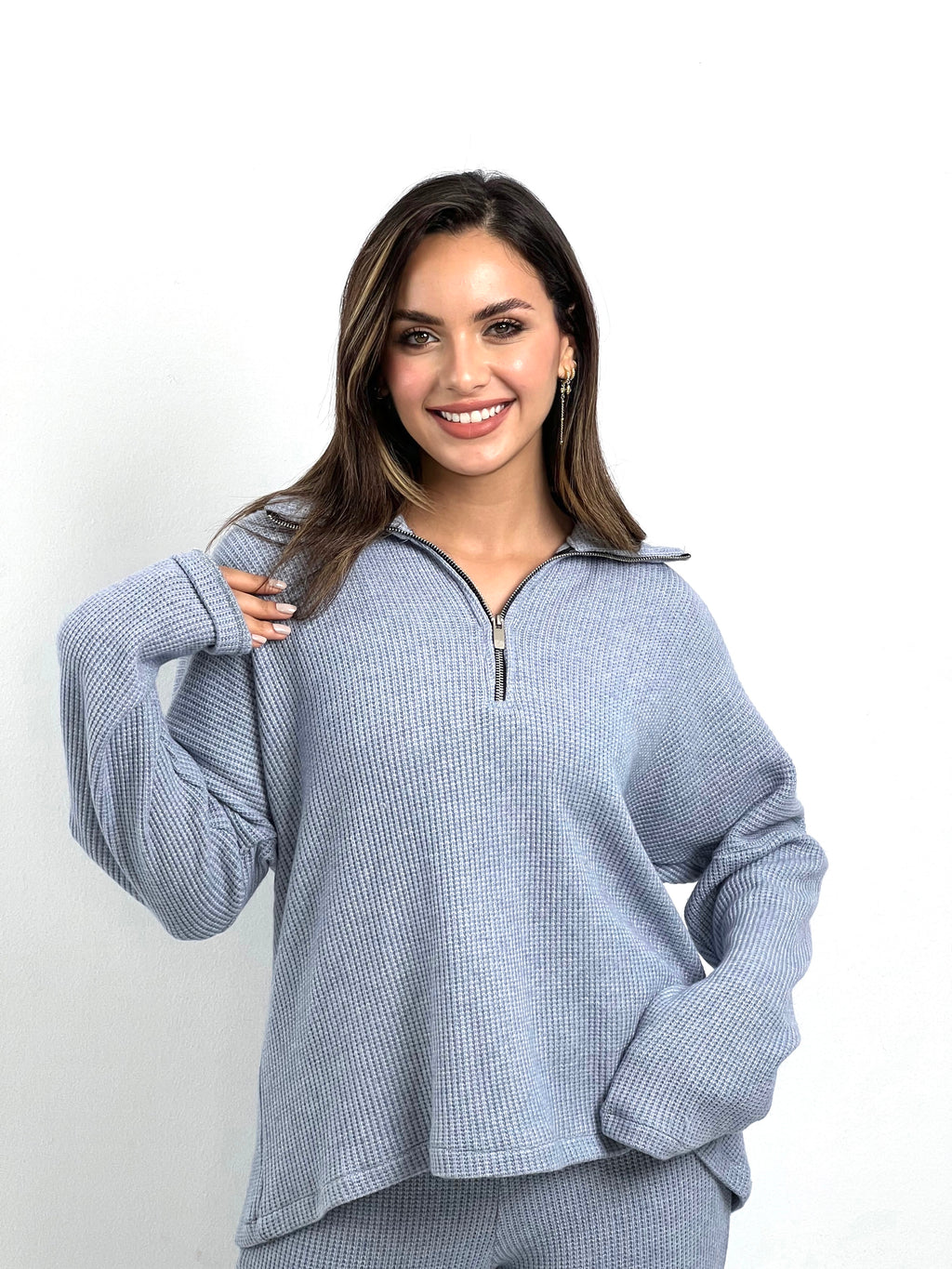 Warmy Heavy Sweater Sky Blue