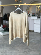 Cream Gold Dust Sweater
