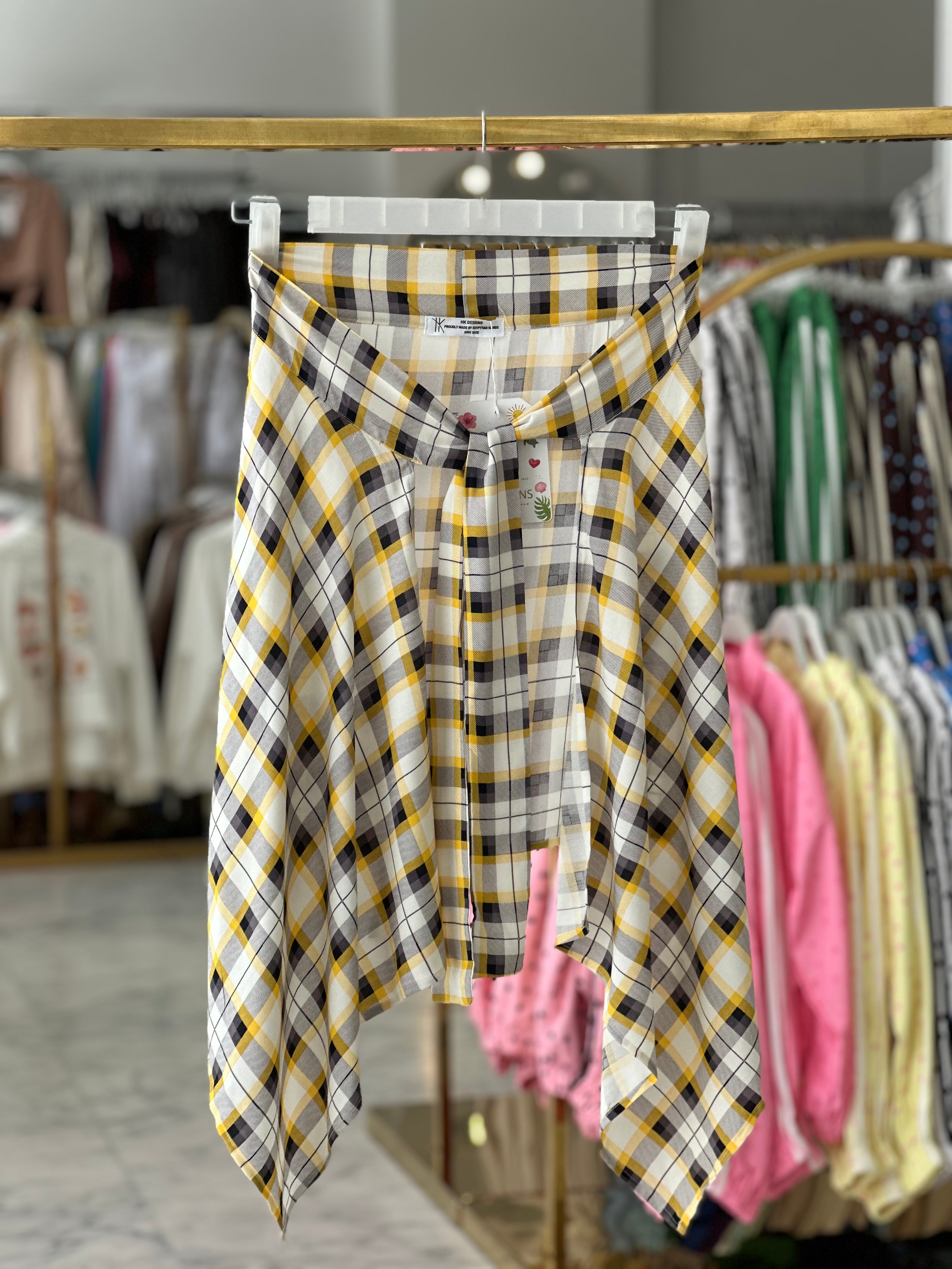 Wrapy wrap Skirt Checks