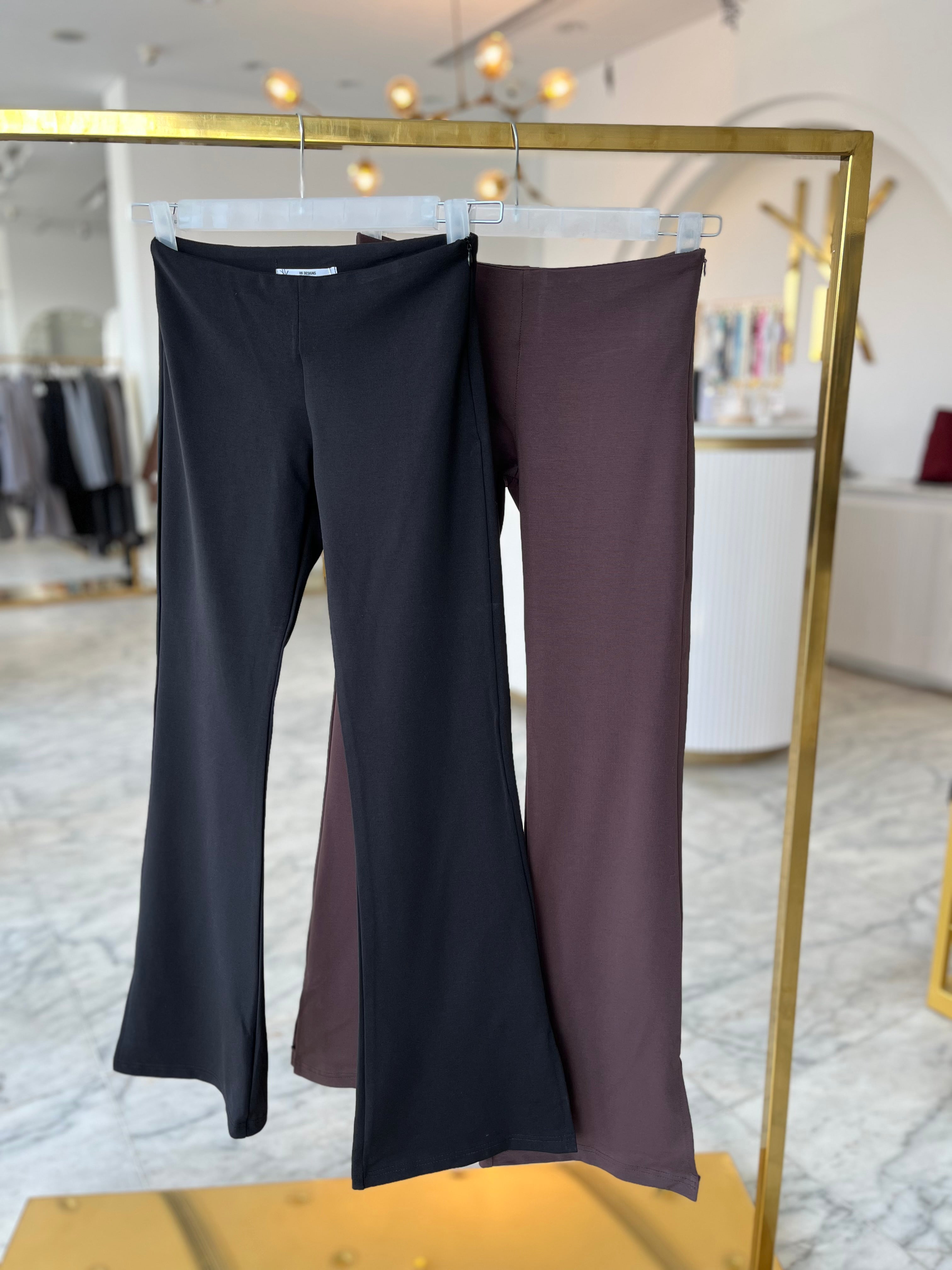 New Flare Side Split Pants