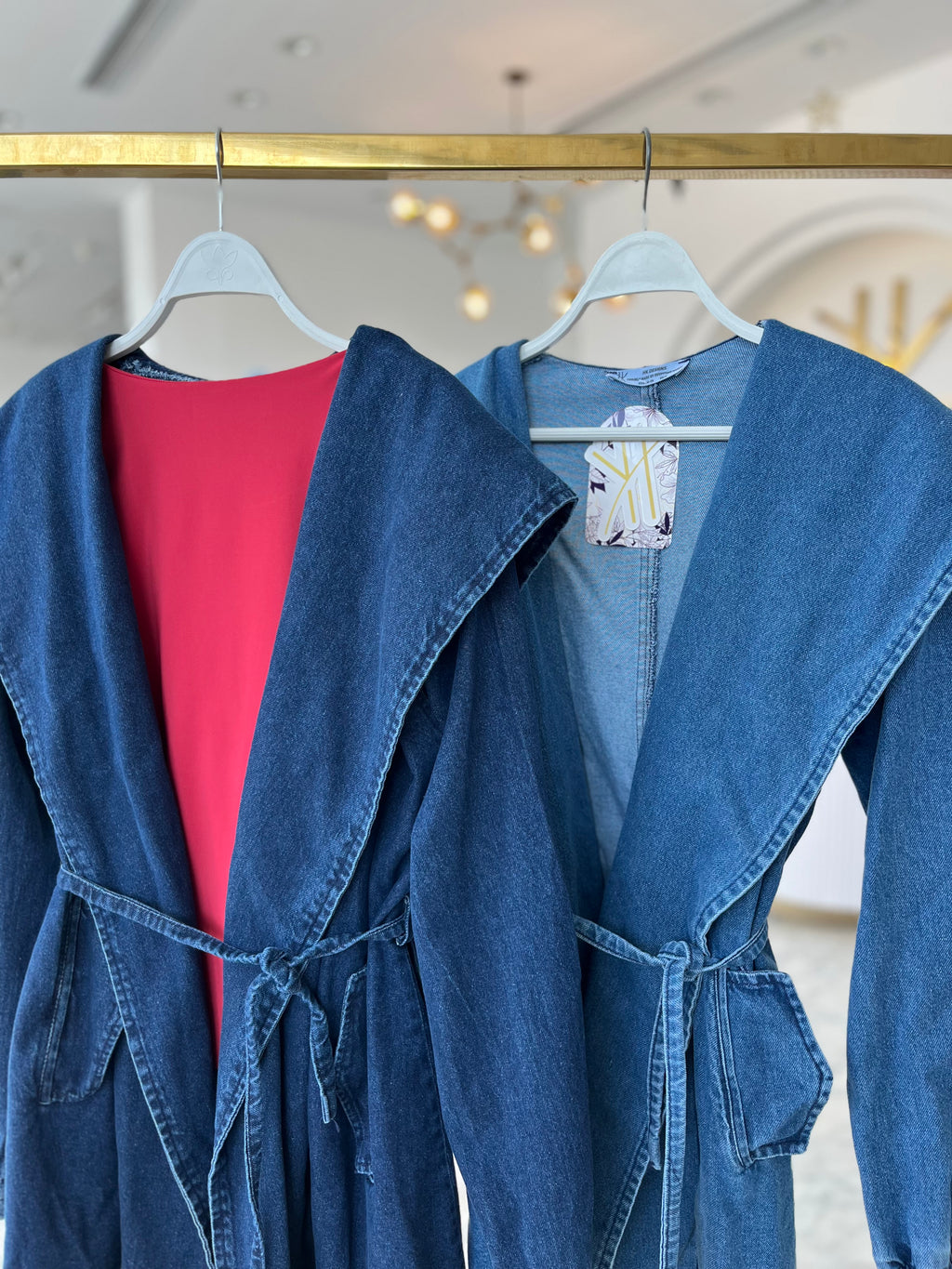 Hooded Denim Coat