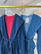 Hooded Denim Coat