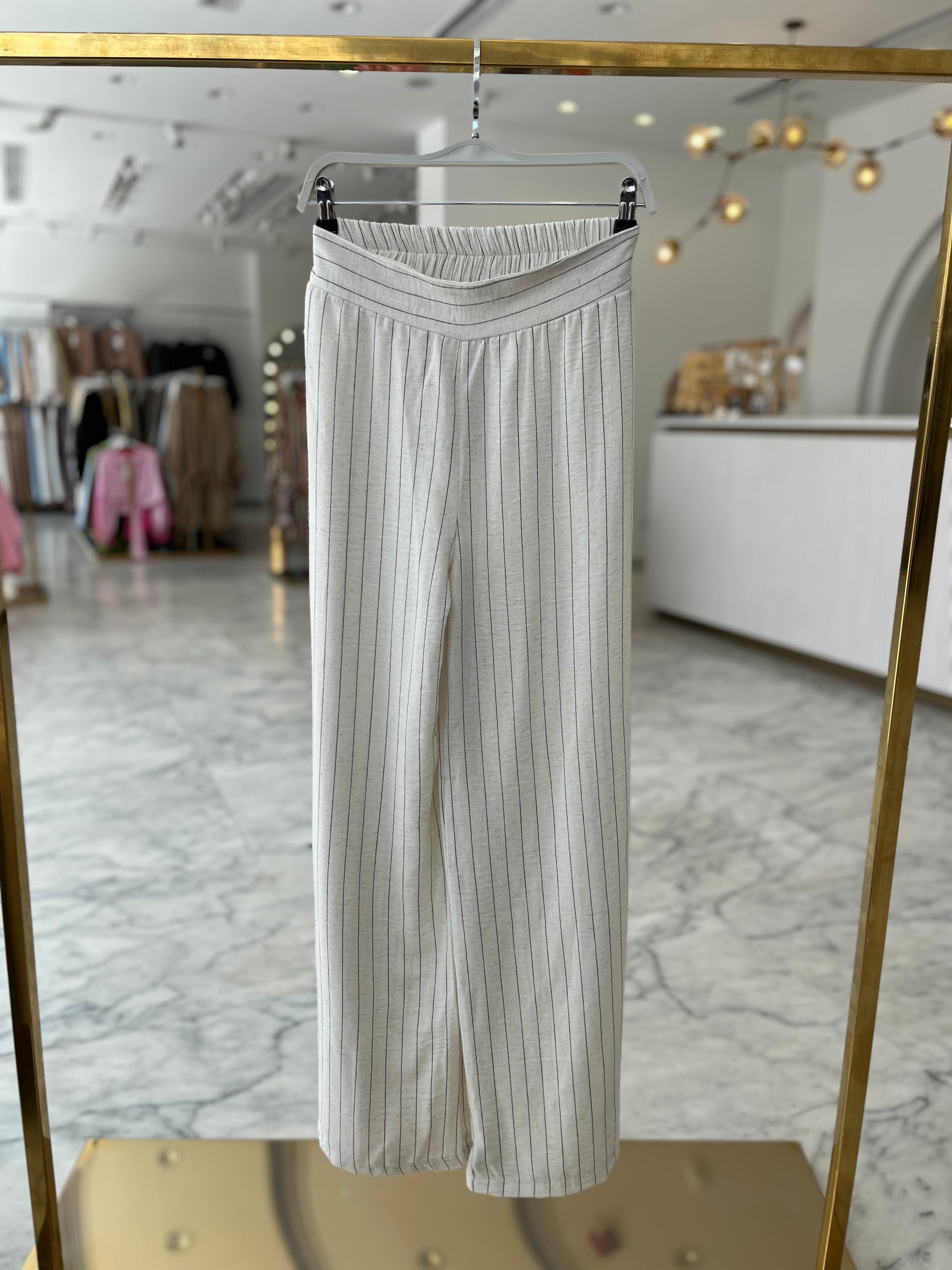 Stripped Linen Pants
