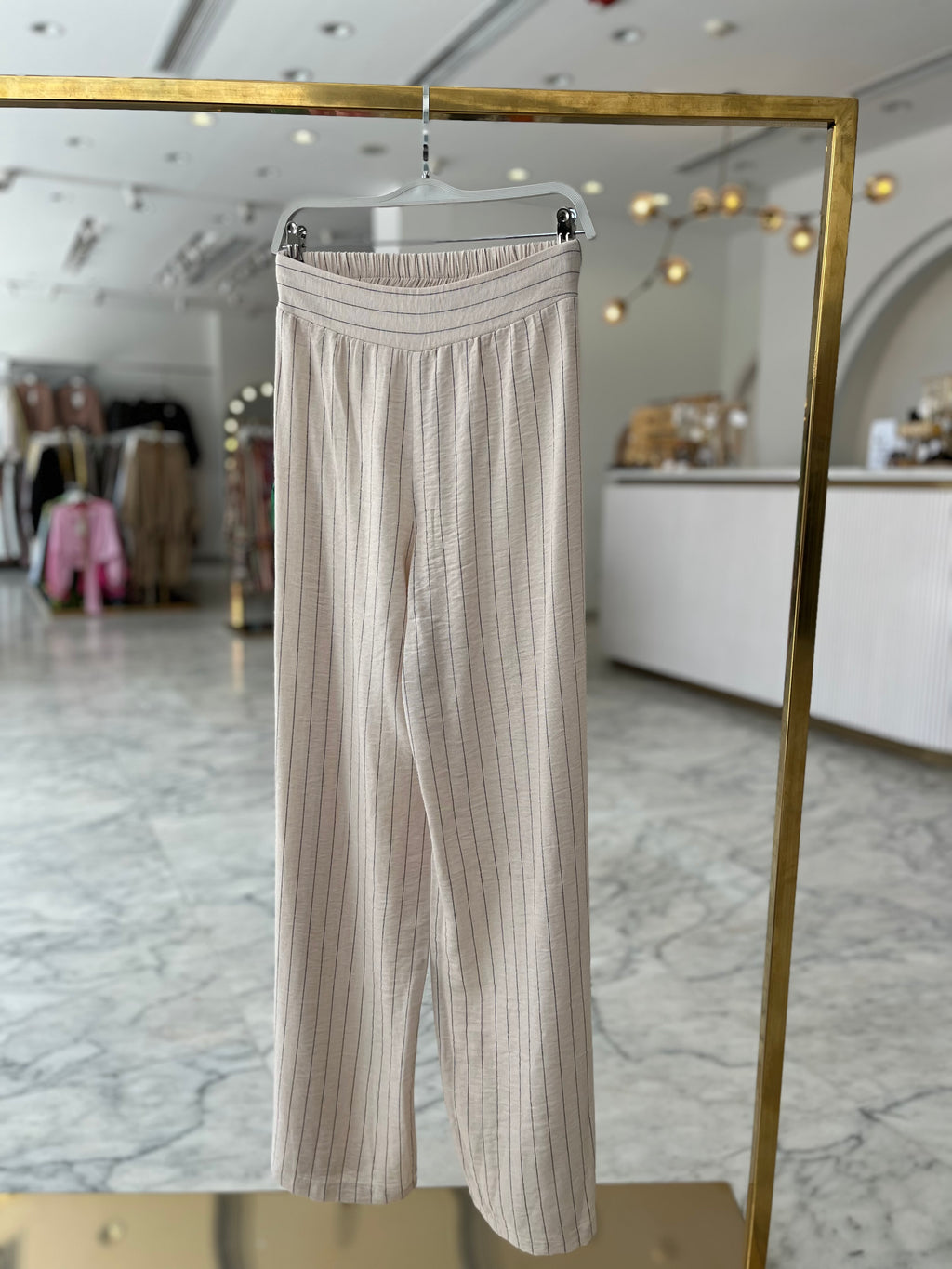 Stripped Linen Pants