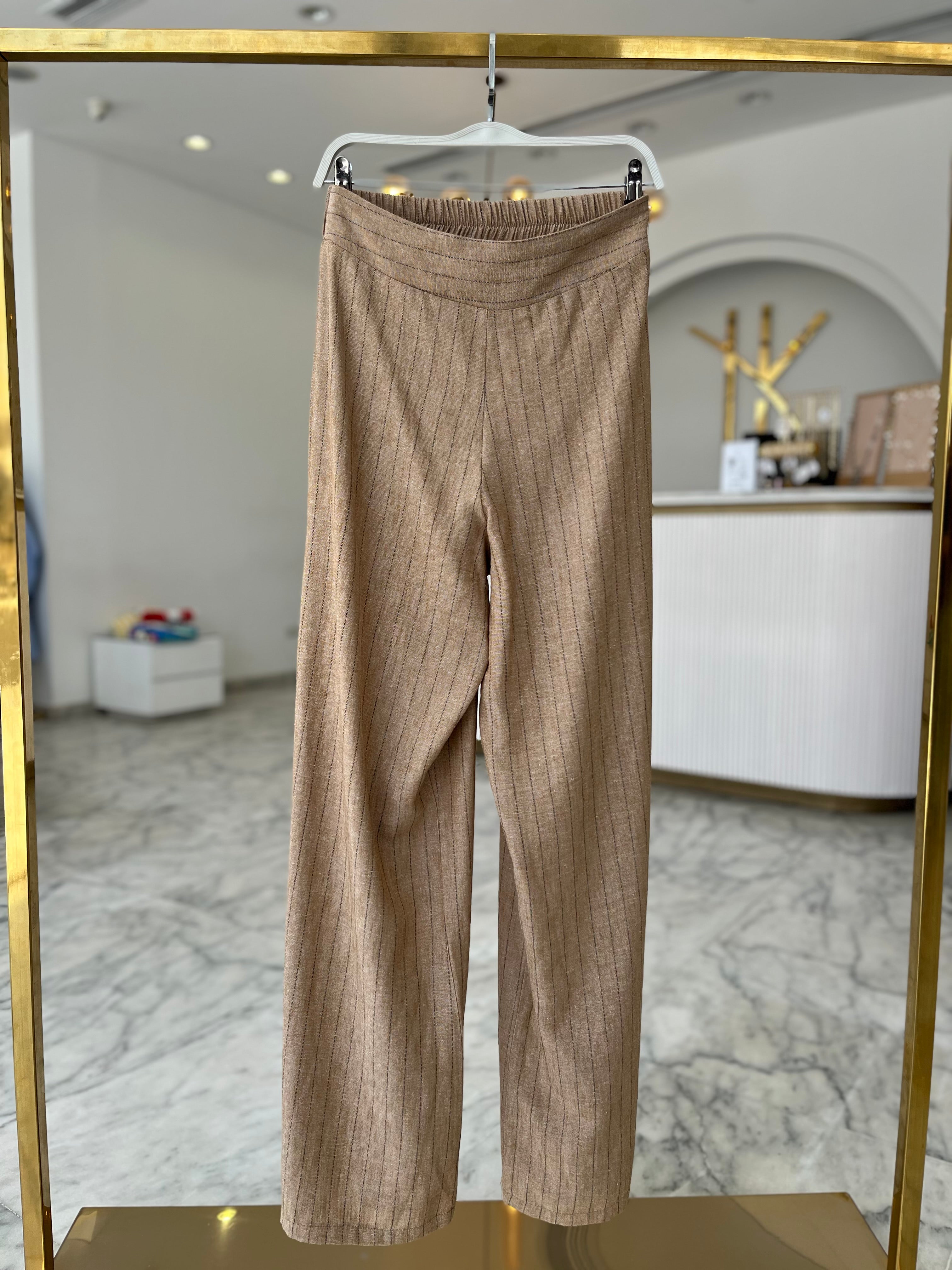 Stripped Linen Pants