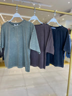 Acid Oversize Half T-Shirt