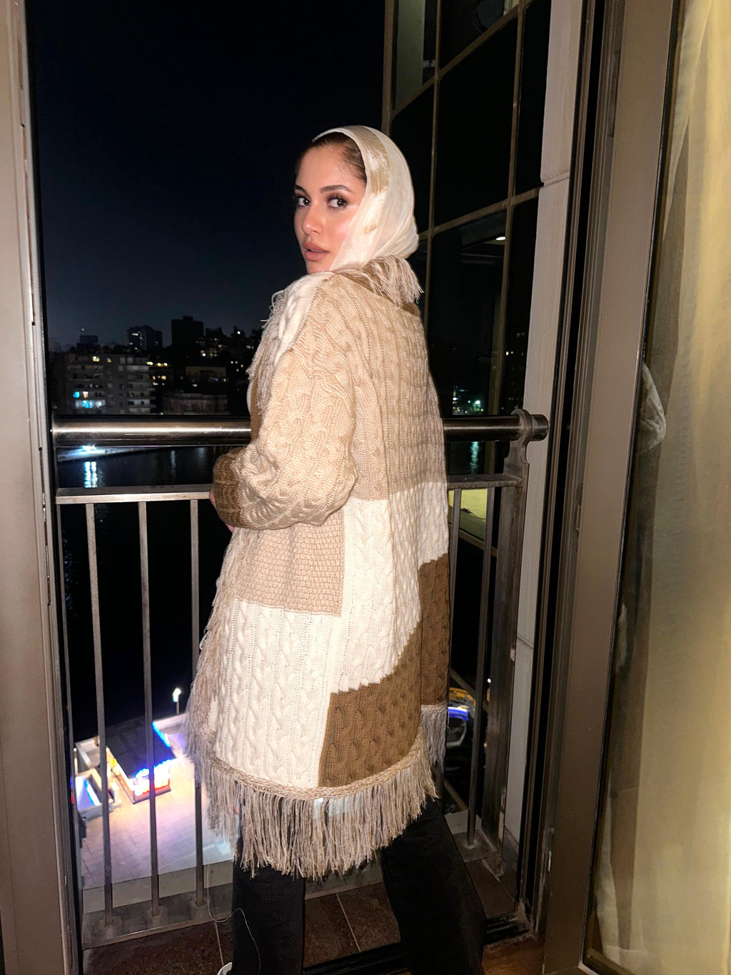 Patchy Fringe Cardigan