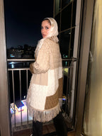 Patchy Fringe Cardigan