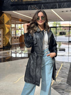 2 Way Leather Jacket Black