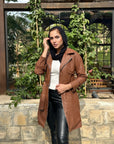 2 Way Leather Jacket Coca