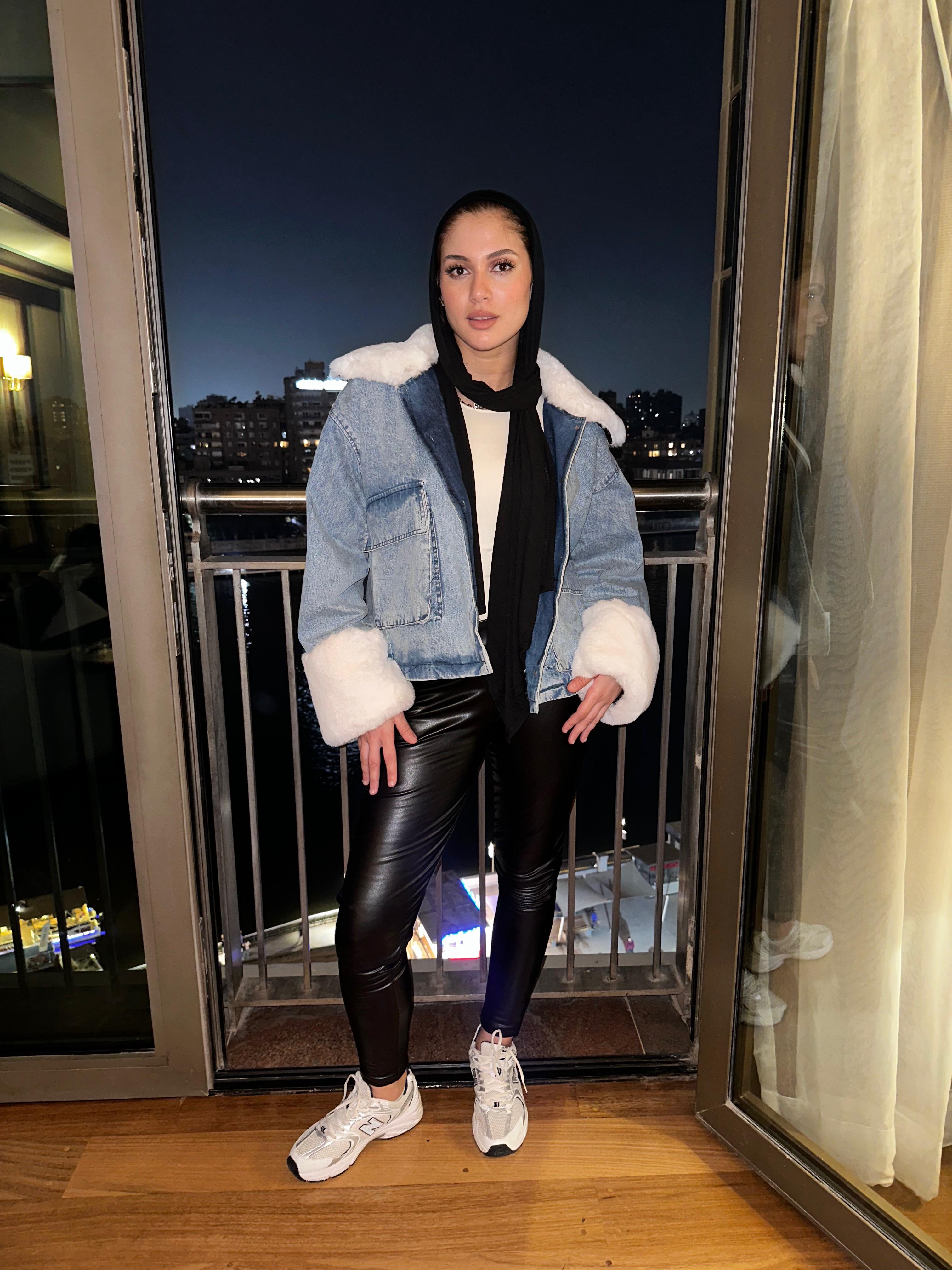 Queen Denim Jacket Frosted Ice
