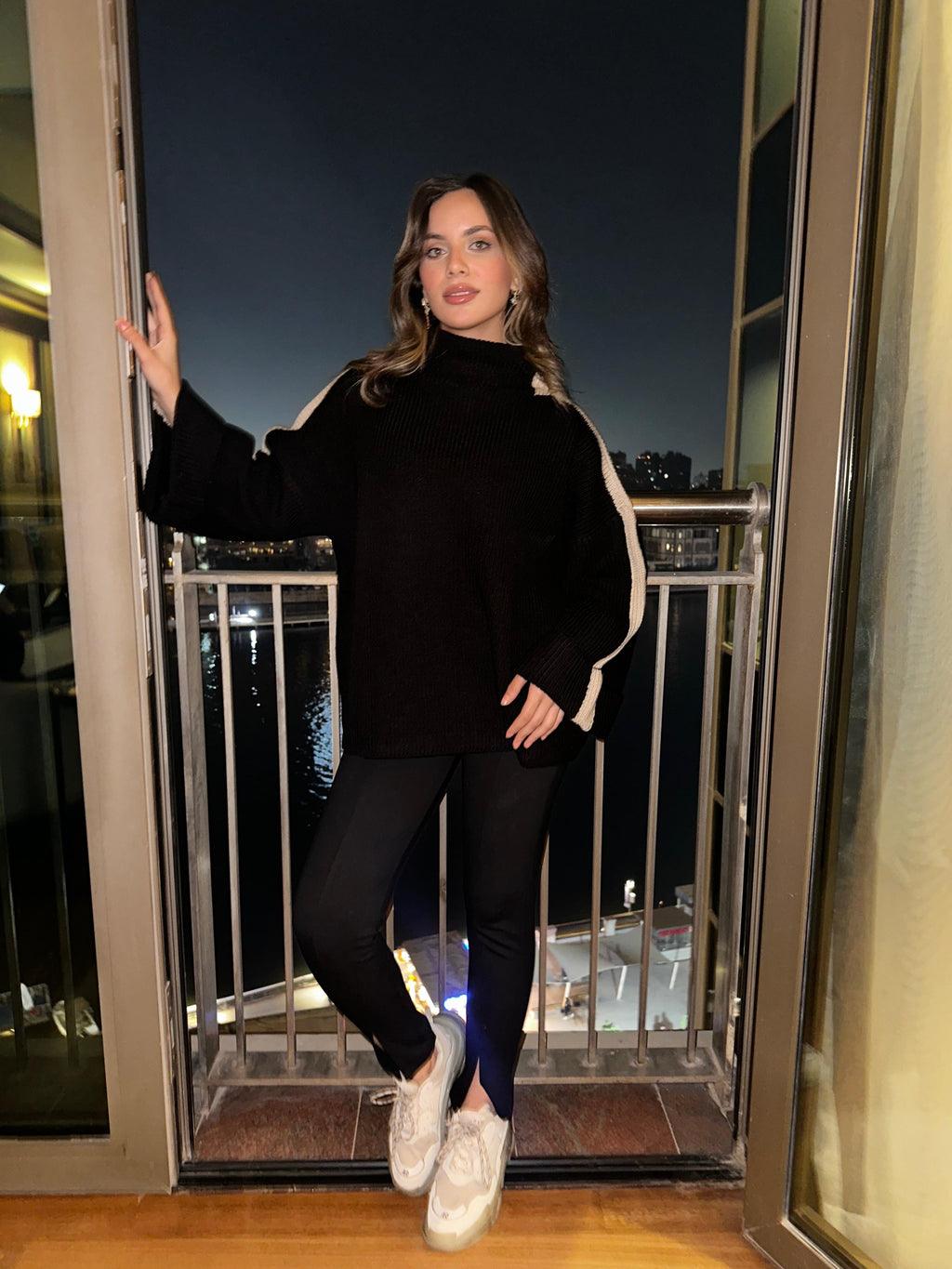 Stripe Warm Evening Black