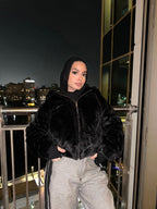 Furry Luxe Jacket Black