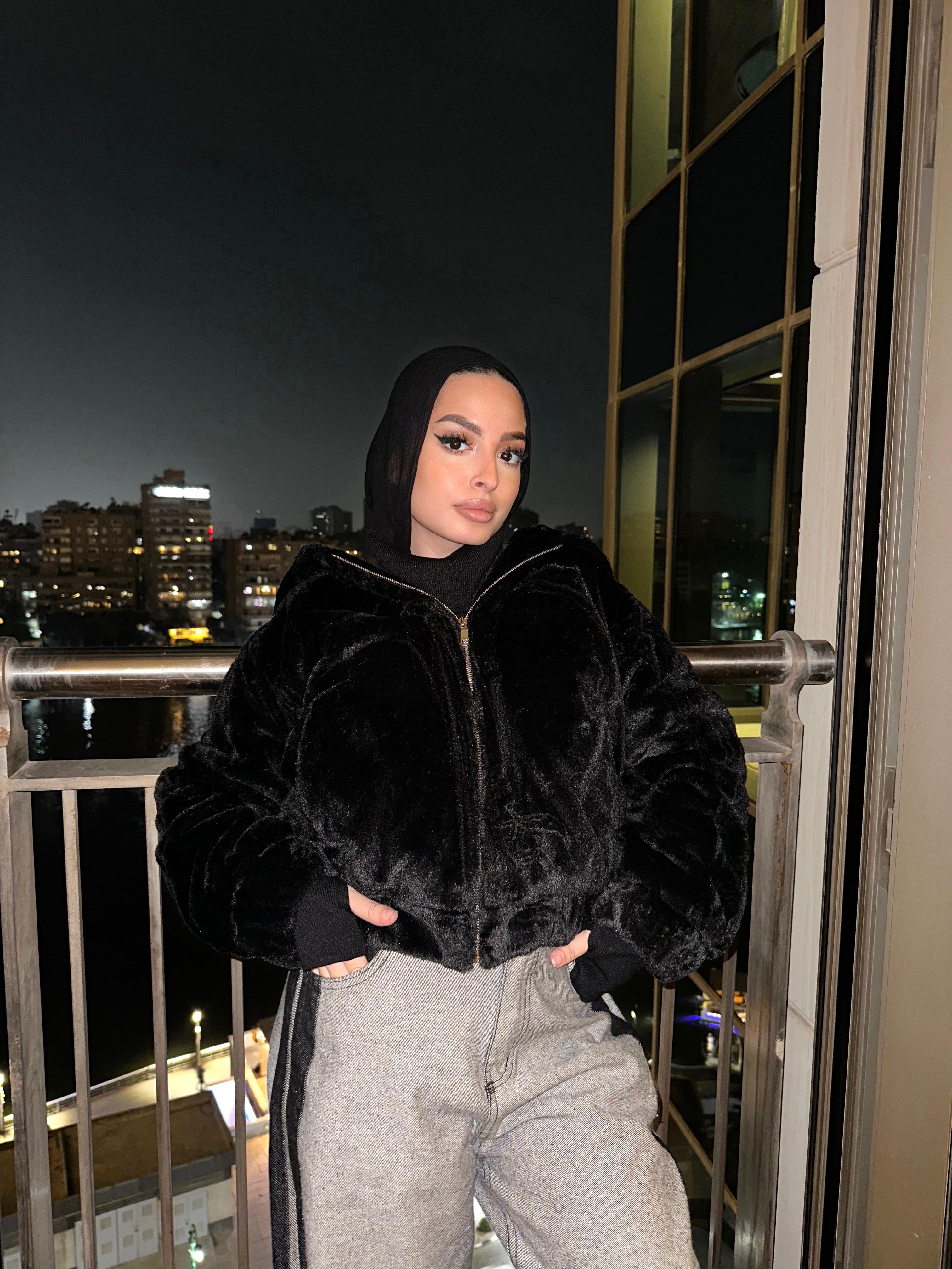 Furry Luxe Jacket Black