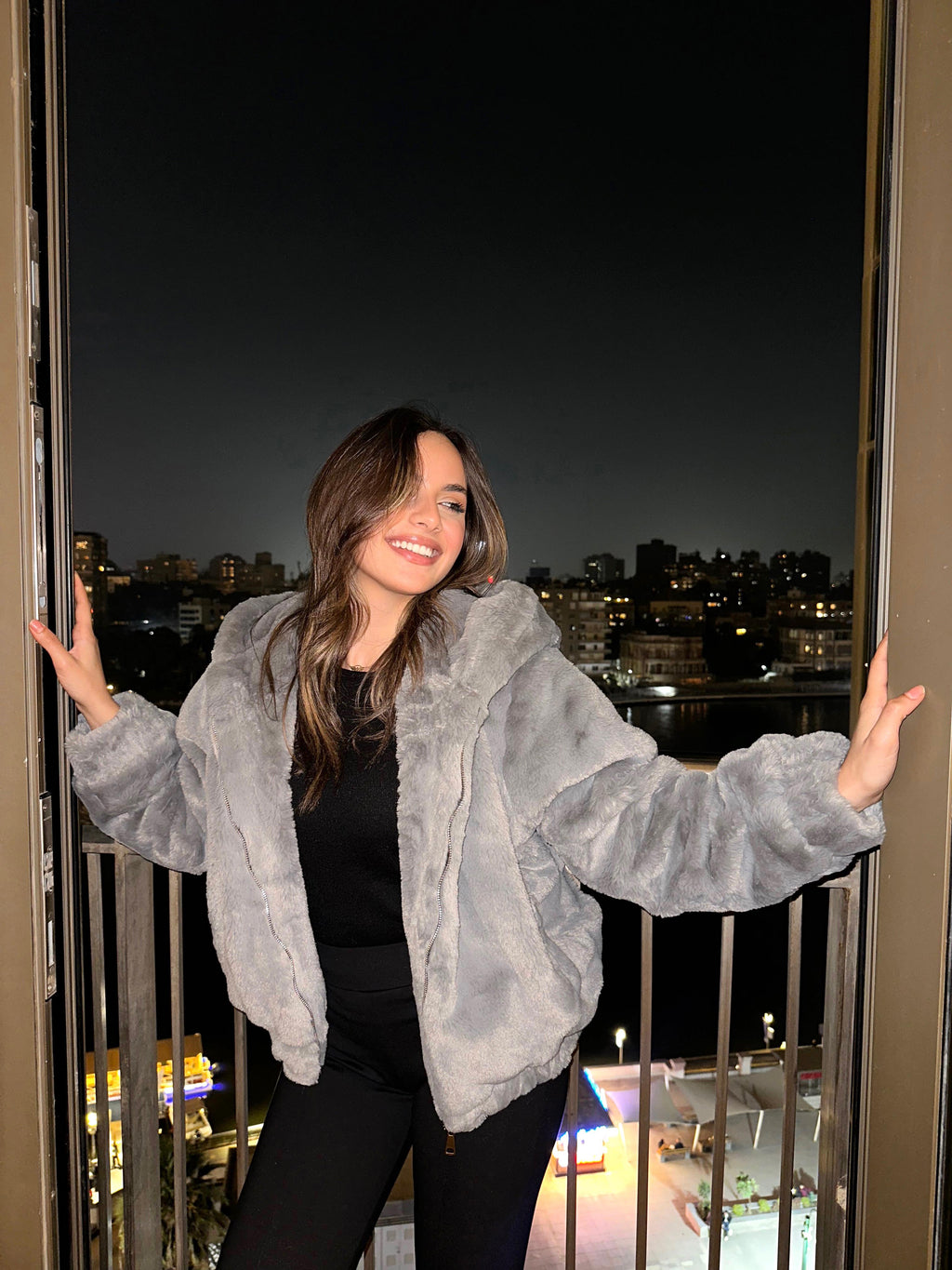 Furry Luxe Jacket Grey