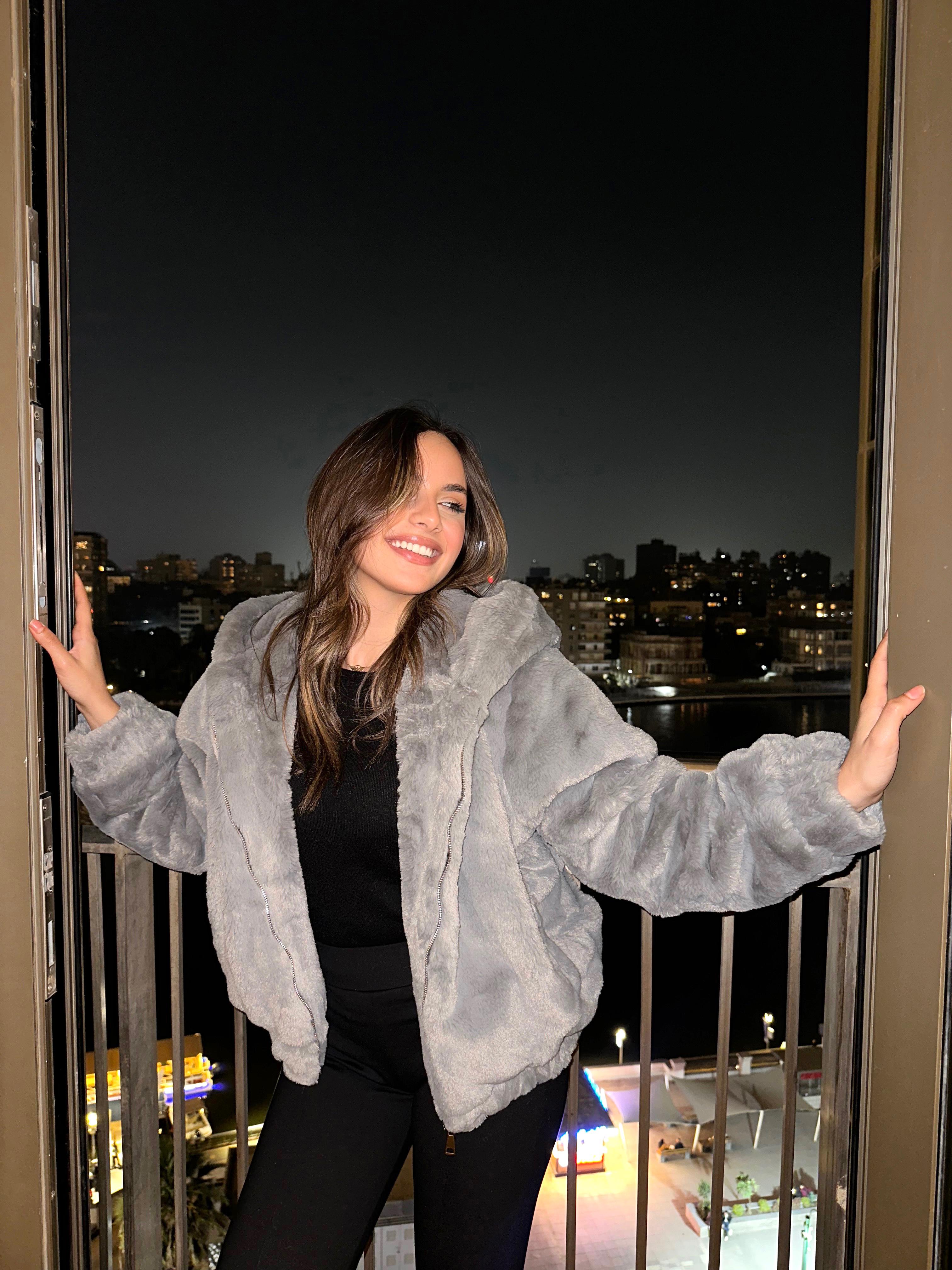 Furry Luxe Jacket Grey