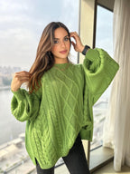Le Trecce Sweater Sour lime